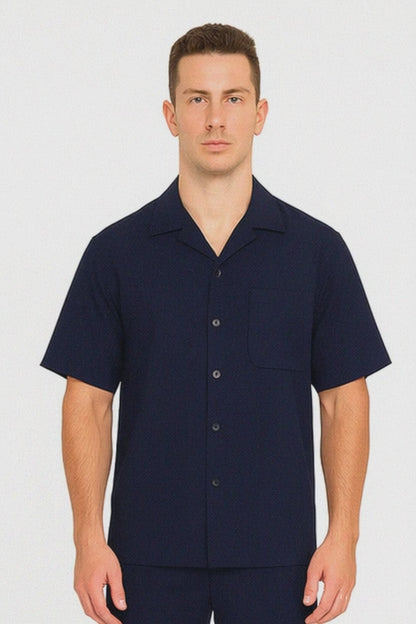 Mens Walking Suits With Shorts + Shorts Navy