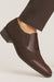 Brown Ostrich and English Suede Gored Slip On Dress Shoes for men By Mezlan Made In Spain Brand