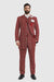 Burgundy Pinstripe Suit - Mens 1920s Gangster Pinstripe Suit - Chalk Pinstripe