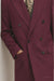 DBCoat Men's Wool Long Designer Men's Wool Men's Peacoat Sale Double Breasted Overcoat Style Full Length Burgundy
