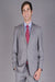 Mantoni Suit - Signature Menswear Wool Fabric SuitsOutlet - Brand Men's Slim-fit patterned Grey 2-button Suit - High End Suits - High Quality Suits