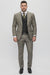 Statement Suits - Wool Suits - Peak Lapel Suits - Ticket Pocket - Modern Fit - Olive Suit