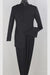 Men's Dark Navy 2 Piece Nehru Style Mandarin Collar Suit