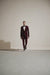 Burgundy Modern Stylish Ensemble Velvet Suit
