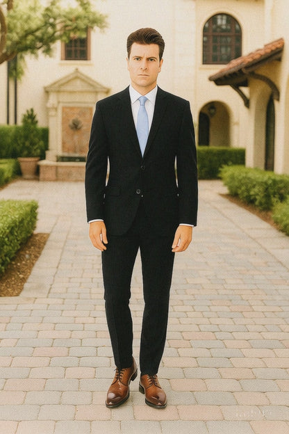 Renoir Suits - Renoir Fashion Verno Albani Men's Dark Navy Classic fit 2-Piece Suit