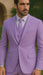 Sear Sucker Suit Mens 3pc 100% Cotton Seersucker Sear sucker suits Lavender & Pink - High End Suits - High Quality Suits