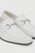 Los Altos White Genuine Teju Lizard Skin Slip-On Loafers