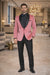 Mens Shawl Lapel One Button Pink Colour