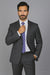 Men's Tiglio Suit - Signature Menswear Wool Fabric SuitsOutlet - Brand Charcoal Grey 2-button Suit  - High End Suits - High Quality Suits