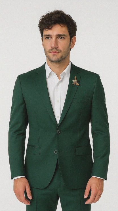 Mens Green Blazer Velvet Blazer Mens 2 Button Velvet Hunter ~ Olive Green Sportcoat Jacket