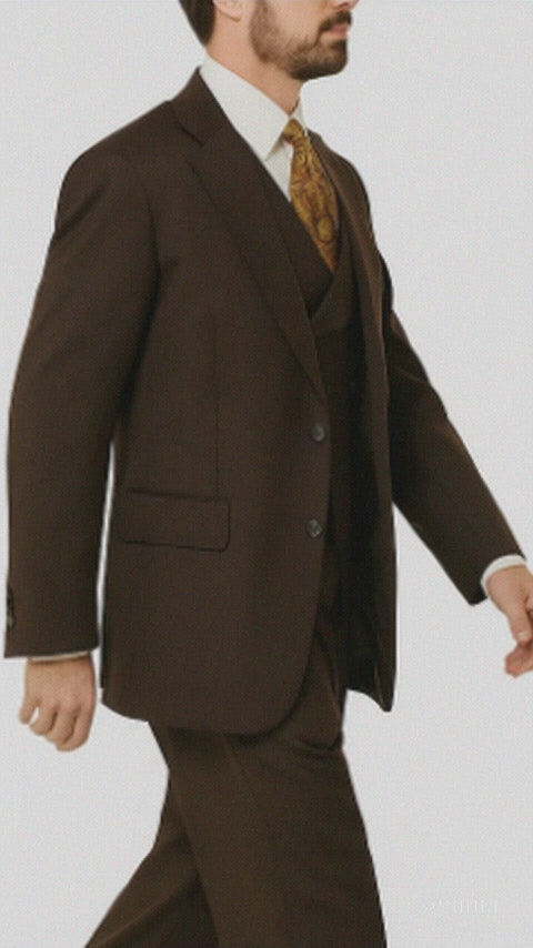 Brown suit