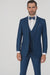 Men'S Slim Fit Suits Three Piece Cobalt ~ Indigo ~ Bright Blue ~ Teal ~ Slate Blue Vested Suit