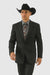 Designer Men's 2 buttons fully lined slim fit charcoal suit