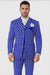Pinstripe Zoot Suit - Royal Blue and White Pinstripe Gangster Suit - 1920s Suits