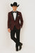 Western Suit - Trajes Para Hombres - Cowboy Formal Attire - Trajes De Novio - Burgundy