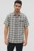 Mens Textured Plaid Walking Suit in black/white by Dreams by Zacchi – 2 Piece Leisure Outfit with Matching Shirt and Pants - $99