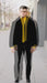 Men’s Black Faux Fur Jacket – Luxury Winter Zip-Up Coat with Soft Plush Finish