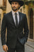 Men's Slim Fit Trimmed Two Tone Blazer/affordable suits online sale/Tuxedo - Black