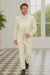Off White Italian Wool 3-Piece Modern Fit Tuxedo