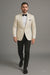 Men's 1 Button  Shawl Lapel Ivory White Tuxedo