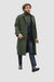 Men’s Olive Green Wool Overcoat Outfit – Winter Business Casual Style