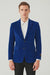Royal Blue Mens Big and Tall Velvet Blazer - Velvet Sport Coat