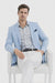 Linen Blazer - Light Blue Linen Sportcoat