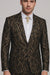 Rossi Man LEO RM1901 – Gold & Black Designer Tuxedo for Men | Slim Fit