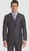 Men's Dark Navy 3 Pieces Modern Sheen Sharkskin Design Suit