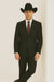 Authentic Braveman Men's Two Buttons Solid Black Suit Regular Fit