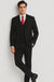 Brand: Caravelli Collezione Suit - Caravelli Suit - Caravelli Italy Caravelli Men'S Black 3-Piece Slim Fit 2-Button Vested Dress Suit Set