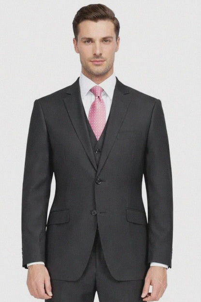 Giorgio Fiorelli Charcoal, Gray, and Light Gray Two-Button Suit Modern Fit