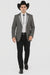 Smoking Traje - Esmoquin - Smoking Para Hombre - Two Button Western Grey Tuxedo