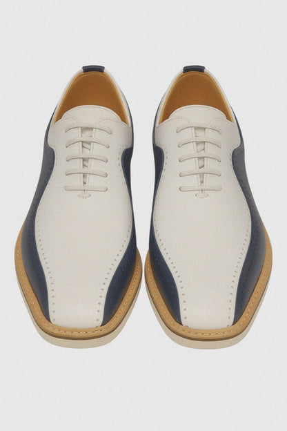 Carrucci Stylish Two-Tone Brogue Oxford