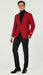 Men’s Burgundy Red - Wine  Two-Button Sport Coat – Stylish Blazer for Business, Parties