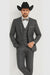 Western Suit - Trajes Para Hombres - Cowboy Formal Attire - Trajes De Novio - Slim Fit - Gray