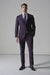 "Burgundy Men's Skinny Fit Vested Suit - Two Button Style"
