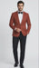 Men’s Brick Copper Rust Color  Blazer – Slim Fit Formal and Party Wear Jacket in Burnt Orange Sport Coat