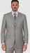 Vitali Brand Suits - Men'S Stone Double Vented Super Fine Poly Blend Suit