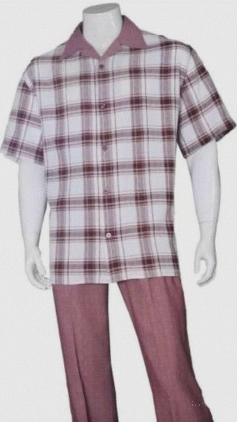  Walking Suit- Burgundy