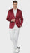 Premium Men's Burgundy  Satin Slim Fit Blazer – Elegant Party & Wedding Suit Jacket in Maroon Wine Color
