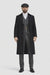 Men's Black One Chest Pocket Three Buttons Peaky Blinders Suits - Peaky Blinders Outfit + Hat (Peaky Blinders Custome)