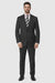 Mix and Match Suits Men's Quality 2 Buttons Portly Suits Solid Black Executive Fit Suit - Mens Portly Suit