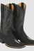 Mens King Exotic Boots Square Toe Stingray Single Stone Black