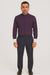 Men's Fashion Hidden Button French Cuff Mandarin Collarless Preacher Round Style Men's Dress Shirt