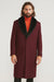 Men's Dark Burgundy ~ Wine ~ Maroon Big And Tall  Overcoat