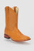 Men's Los Altos Ostrich Skin Wide Square Toe Boots - Honey