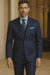 Steve Harvey Suits Clothing line - Steve Harvey Suits Mens Peak Lapel Modern Fit - No Pleated Pants Designer Brand Navy 3 Piece Vested Chest Pocket Suit