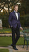 Men’s Purple Paisley Tuxedo Jacket – Ultra Slim Fit Dinner Blazer with Black Satin Peak Lapel