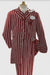 Burgundy Pinstripe Suit - Mens 1920s Gangster Pinstripe Suit - Chalk Pinstripe